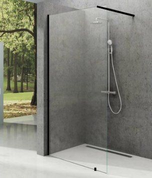 Душова кабіна Ravak Walk In Wall-110/100 (GW9WD0300Z1+GWD010003019) чорний профіль/скло Transparent 280444 фото