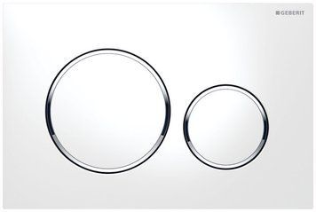 Змивна клавіша Geberit Sigma 20 (115.882.KJ.1) білий/хром/білий 140651 фото