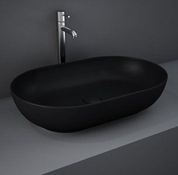 Умивальник RAK Ceramics Feeling 55x35 см FEECT5500504A (чорний матовий) 326785 фото