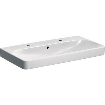Умивальник Geberit Smyle Square 90x48 см 500.252.01.1 (два отвори) 425592 фото