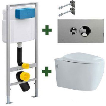 Комплект инсталляции Viega Standart 713386 с унитазом Jaquar Vignette Prime VGS-WHT-81953 + сиденье soft close 273395 фото