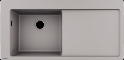 Гранитная мойка Hansgrohe S5110-F450 BG 43330380 (серый бетон) левая 305123 фото