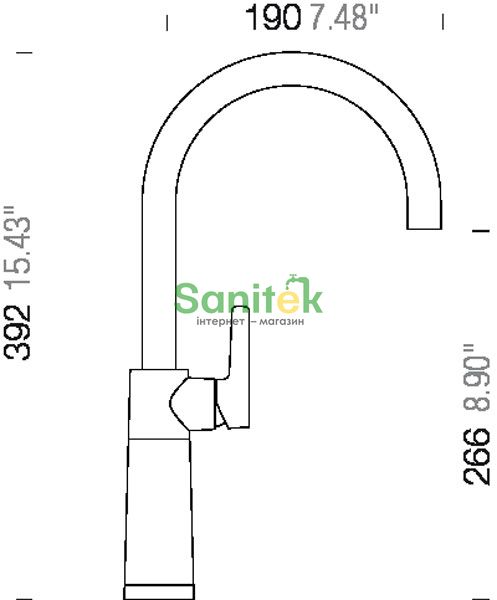 Змішувач для кухні Schock SC 520-555000 Cristalite/Metal (12 inox) 146324 фото