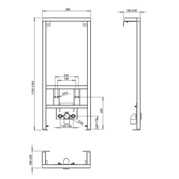 Инсталляция для биде Roca In-Wall A890071000 с биде Roca Gap A357476000 262223 фото