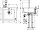 Гранитная мойка Hansgrohe C51-F450-06 (43312170) чёрный графит + Смеситель для кухни Hansgrohe Metris Select M71 73818000 с душем 304961 фото 3