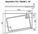 Душевой поддон Ravak Asymetric Pro 10&deg; 120x90 L (XA25G70101L) левый 163937 фото 6