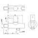 Підключення для душового шлангу Jaquar ALD-CHR-591R з тримачем та вентилем (хром) 239929 фото 2