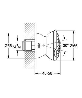 Бічна форсунка Grohe Relexa Dual 27067000 (хром) 98514 фото