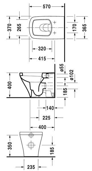 Унитаз напольный Duravit Durastyle 2150090000 123769 фото