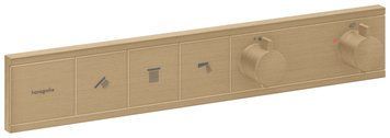 Змішувач для ванни и душа Hansgrohe RainSelect 15381140 скрытого монтажа с термостатом 3-х ходовой (бронза) 694162 фото