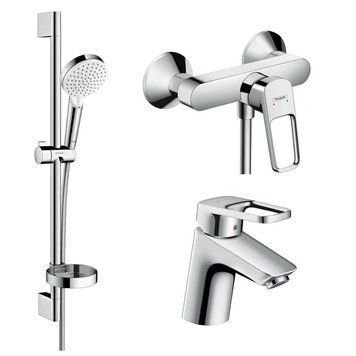 Набор смесителей для душа Hansgrohe Logis Loop 1052019 (71150000+71247000+26553400) 311015 фото
