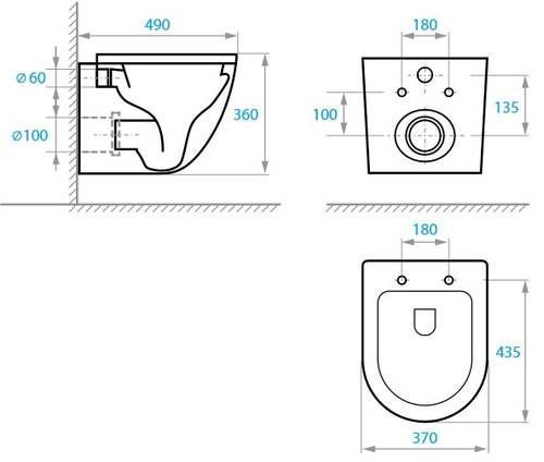 Унітаз підвісний Koller Pool Round Smart Tornado 3.0 RN-0490-RQ3 з сидінням Soft Closing 850854 фото