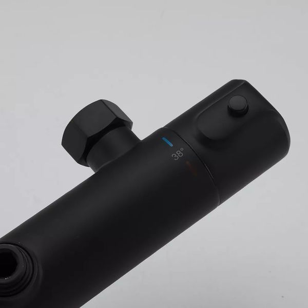 Душевая система Gappo G24790-6 с термостатом (чёрная матовая) 927183 фото