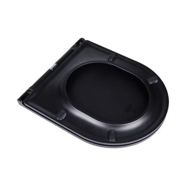 Унітаз підвісний Qtap Virgo Rimless (QT1833051ERMB) з сидінням Slim Soft-close (чорний мат) 519095 фото