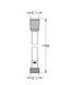 Душевой шланг Grohe VitalioFlex 287422432 (175 см) черный матовый 711849 фото 3