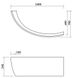 Панель фронтальная для ванны Cersanit Nano 140 (правая) 153001 фото 3