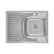 Кухонна мийка Lidz 6080-R Decor 0,6 мм (LIDZ6080RDEC06) накладна права 388881 фото 1
