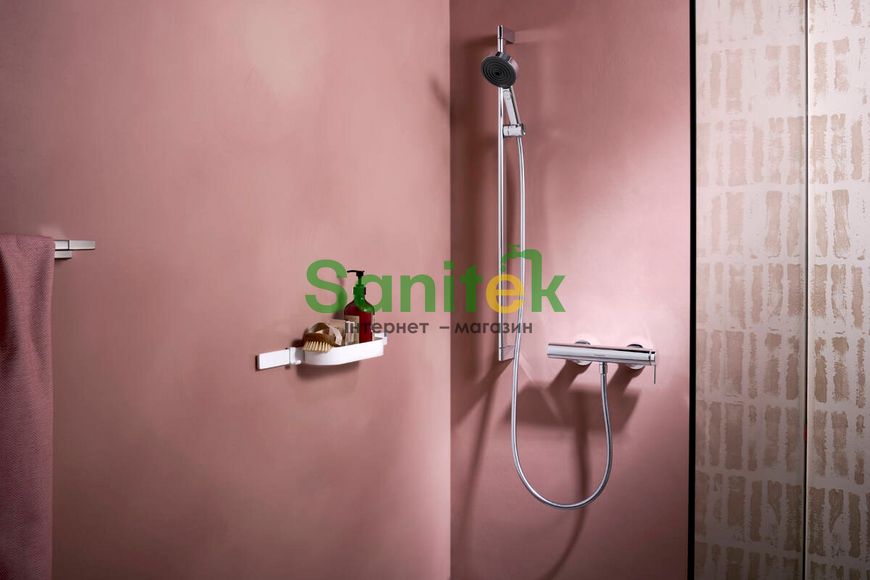 Полиця для ванної кімнати Hansgrohe WallStoris 27913700 (білий матовий) 427951 фото