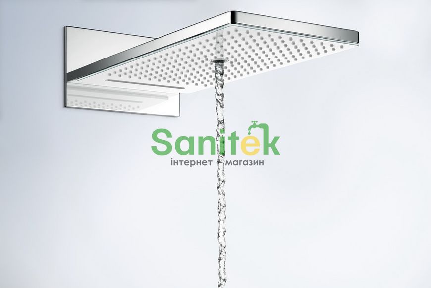Верхній душ Hansgrohe Rainmaker Select 580 3et EcoSmart 24011400 (білий-хром) 129405 фото