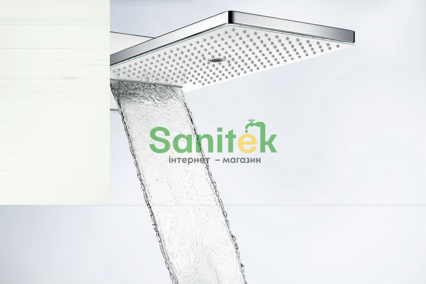 Верхній душ Hansgrohe Rainmaker Select 580 3et EcoSmart 24011400 (білий-хром) 129405 фото