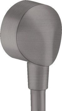 Подключение для душевого шланга Hansgrohe Fixfit 27454340 (матовый чёрный хром) 304814 фото