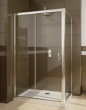 Душевая кабина Radaway Premium Plus DWJ+S 100x100 (33303-01-08N+33423-01-08N) профиль хром/стекло коричневое 265234 фото