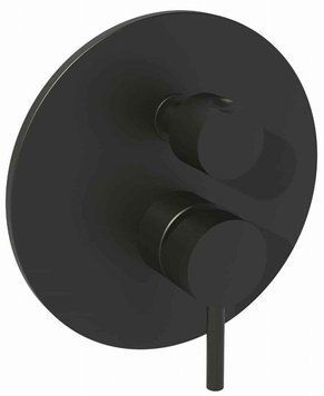 Смеситель для ванны и душа Paffoni Light LIG019NO скрытого монтажа 3-х ходовой (чёрный) 344922 фото