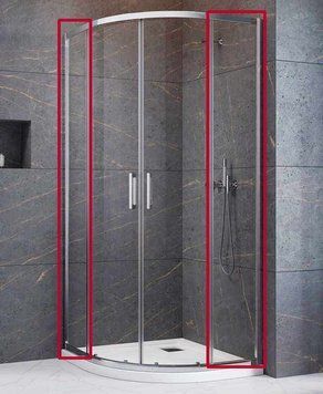 Боковая стенка Radaway Premium Pro PDD 100x90 (1013900-01-01) профиль хром/стекло прозрачное 712691 фото