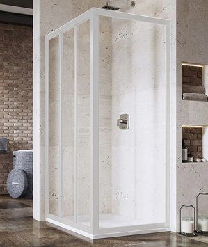 Душова кабіна Ravak Supernova ASDP3+APSS 80x90 (00V401R2Z1+940701R2Z1) білий профіль/скло Transparent 280332 фото