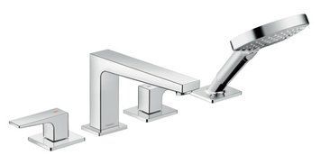 Смеситель для ванны Hansgrohe Metropol 32553000 на 4 отверстия (хром) 160550 фото