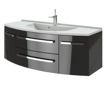 Тумба с умывальником Ювента Botticelli Vanessa Vn-120 (чёрная) 123711 фото