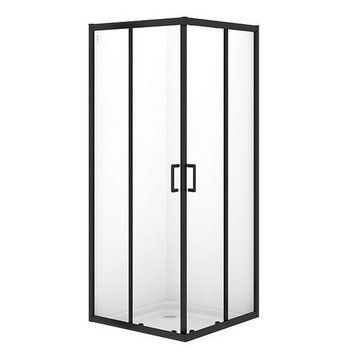 Душевая кабина Cersanit Brasco 80x80 (S168-007) профиль черный/стекло прозрачное 986658 фото