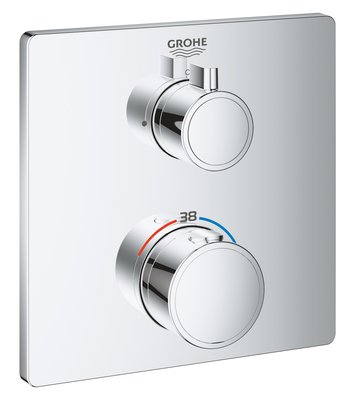 Змішувач для душу Grohe Grohtherm 24078000 прихованого монтажу з термостатом (хром) 277307 фото