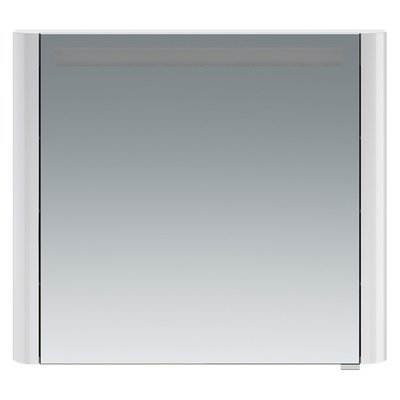 Дзеркало для ванної кімнати Am.Pm Sensation 80х70 см (M30MCR0801WG) біле, праве 213379 фото