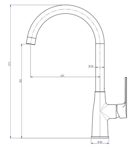 Смеситель для кухни Perla Jack PBZ6302W (белый) 503595 фото