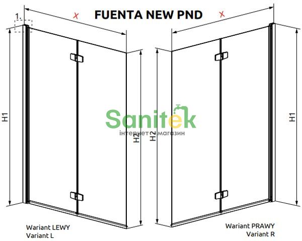 Шторка для ванни Radaway Fuenta New PND 100/L (208210-01L) профіль хром/скло прозоре 209371 фото