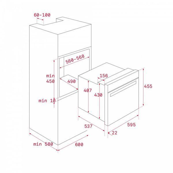 Духовой шкаф электрический Teka HLC 8400 SM (111130005) дымчатый серый 383200 фото