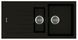 Гранитная мойка Fabiano Classic 100x50x15 Antracit (8221.301.0520) 146621 фото 1