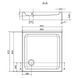 Душова кабіна Cersanit Brasco 80x80 (S168-007) профіль чорний/скло прозоре + піддон S204-011 986671 фото 4