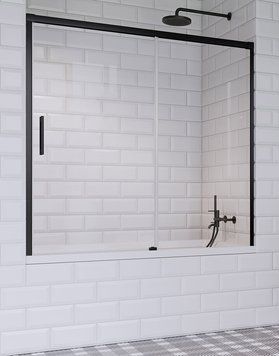 Шторка для ванны Radaway Idea Black PN DWJ 180 R (10003180-54-01R) чёрный профиль/стекло прозрачное 281028 фото