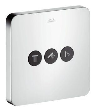 Переключающий вентиль Axor ShowerSelect 36773000 на 3 потребителя (хром) 129691 фото