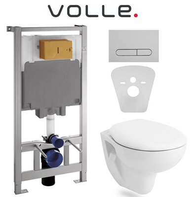 Комплект инсталляции Volle Master 141515 с унитазом Volle Maro 13-52-321 с сиденьем полипропилен 271414 фото