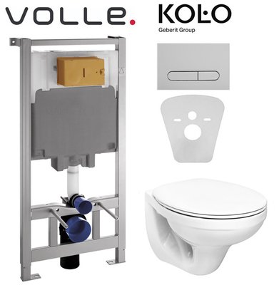 Комплект инсталляции Volle Master 141515 с унитазом Kolo Idol M1310000U сиденье полипропилен 370515 фото