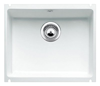 Гранітна мийка Blanco Subline 500-U кераміка PuraPlus (523733) білий глянсовий 143342 фото