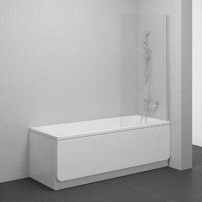 Шторка для ванны Ravak Nexty NVS1-80 (7O840U00Z1) сатиновый профиль/стекло Transparent 646862 фото