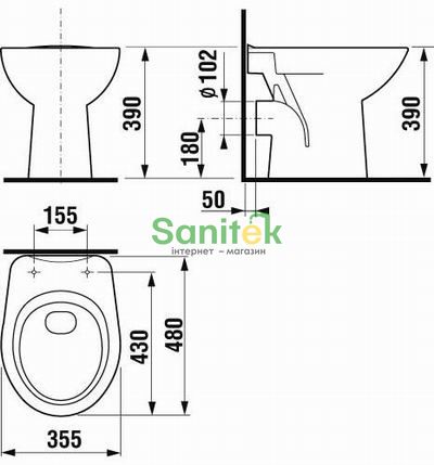 Унитаз напольный Jika Zeta H8223960000001 69680 фото