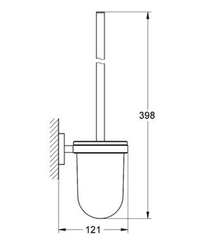 Йоржик для унітазу Grohe Essentials 40374000 (хром) 7577 фото