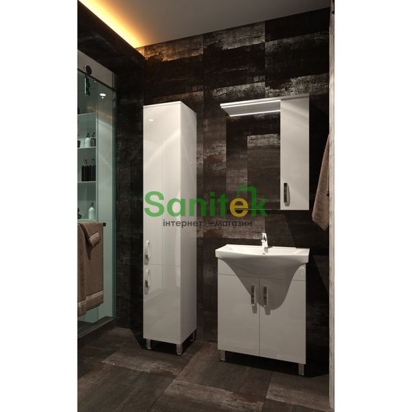 Зеркало для ванной комнаты Ювента Trento TrnMC-75 (чёрное) правое 283147 фото
