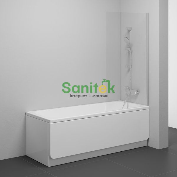 Шторка для ванны Ravak Nexty NVS1-80 (7O840U00Z1) сатиновий профіль/скло Transparent 646862 фото