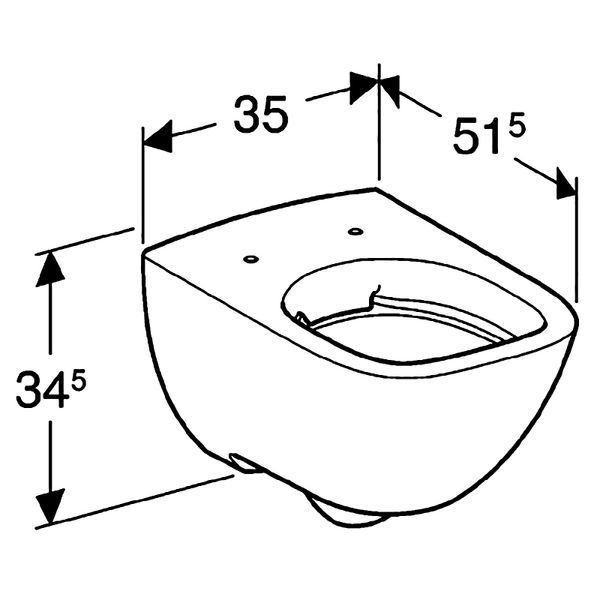Унітаз підвісний Geberit Modo Rimfree 502.827.00.1 з сидінням soft close 693502 фото